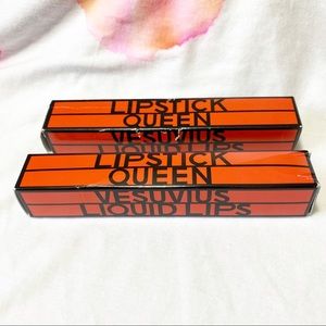 LIPSTICK QUEEN Vesuvian Liquid Lips Lot of 2 Coral